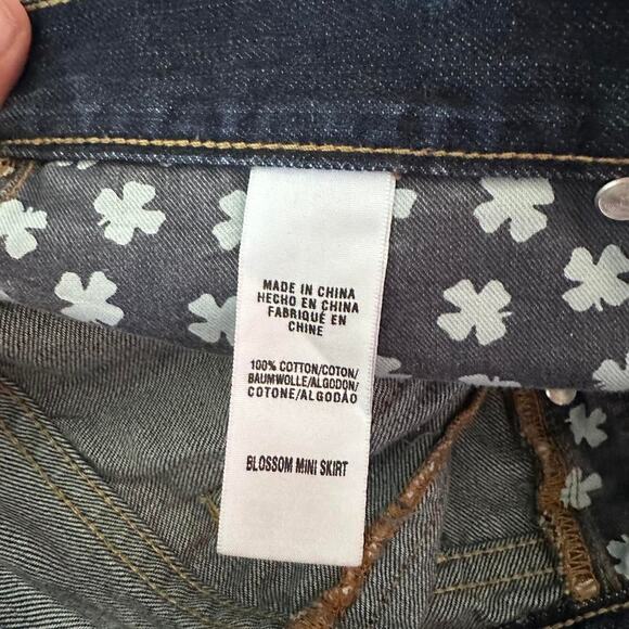 Lucky Brand Skirt Womens Size 6 Blue Western Classic Rodeo Retro Girlie - Picture 7 of 8